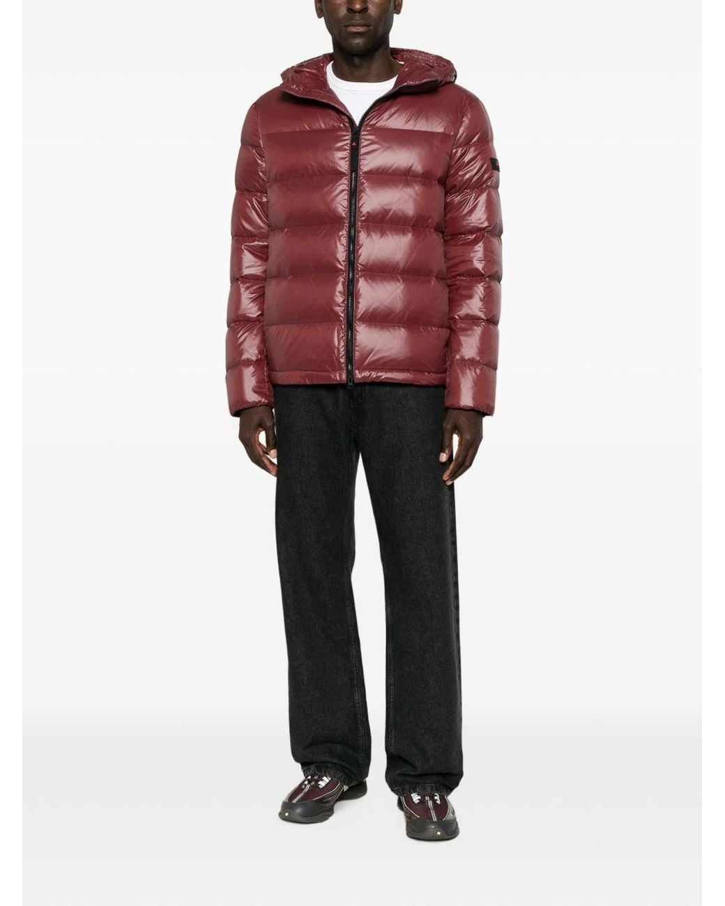 Peuterey Red Honova Puffer Jacket With Pockets for men