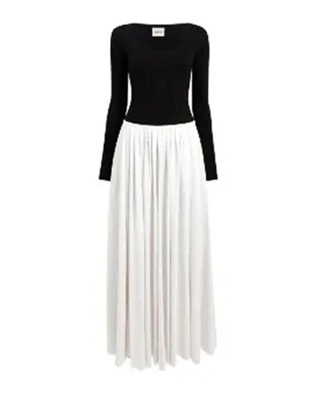 Khaite White Carlotta Panelled Dress