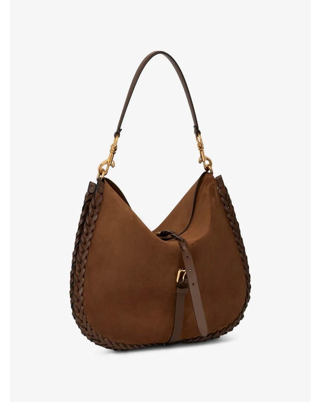 Etro Brown Pony Xl Suede Crossbody Bag