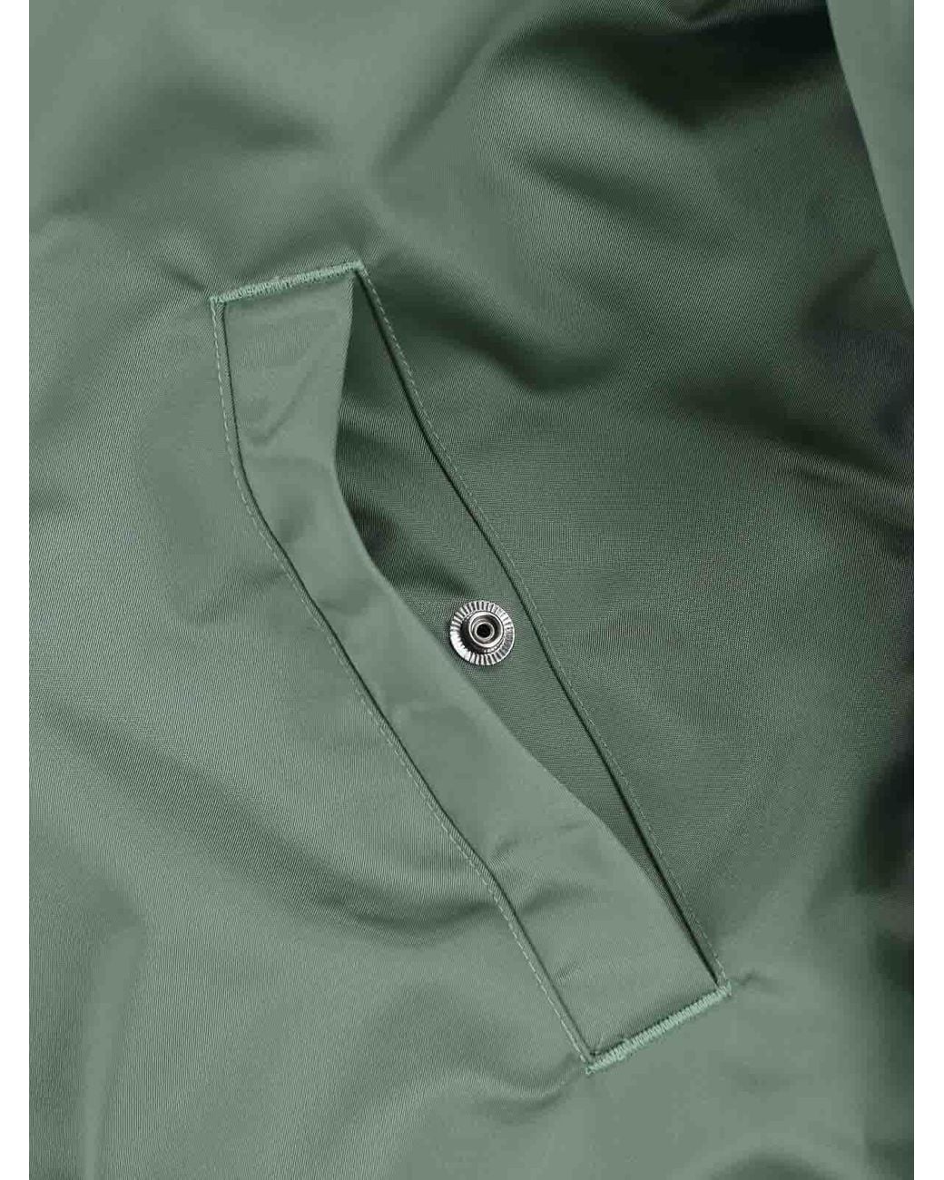 Alexander Wang Green Bomber Jacket With Drawstring Collar