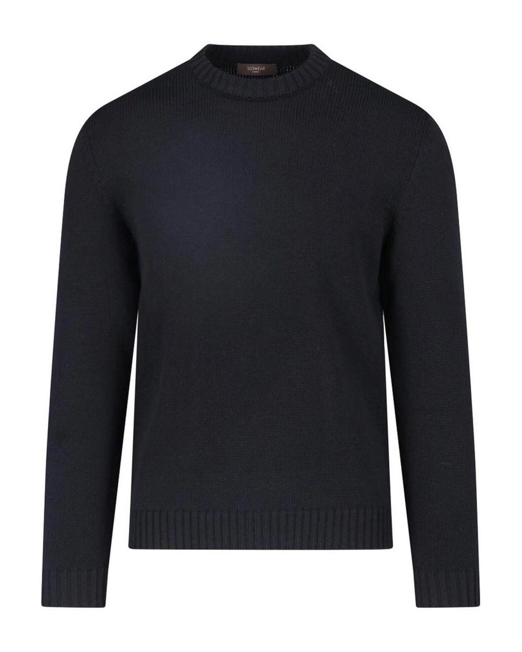 Zanone Blue Virgin Wool Sweater for men