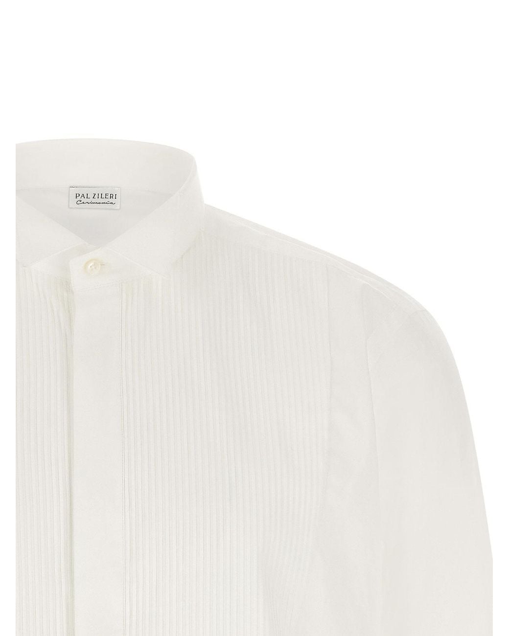 Pal Zileri White Tuxedo Shirt for men