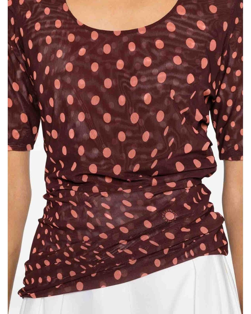Stella McCartney Red Polka Dot Top