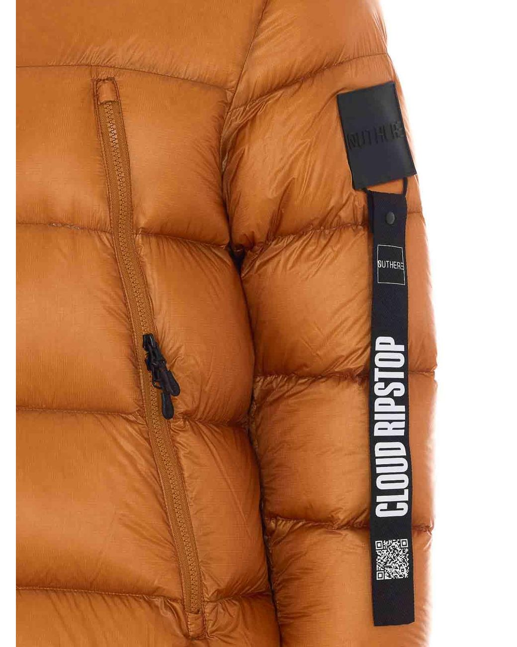 OUTHERE Orange Stripe Down Jacket for men