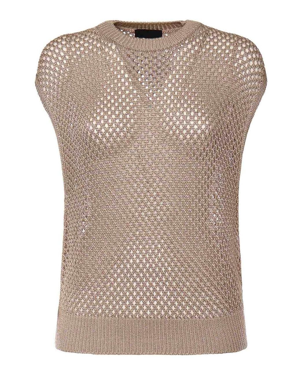 Dondup Gray Openwork Vest