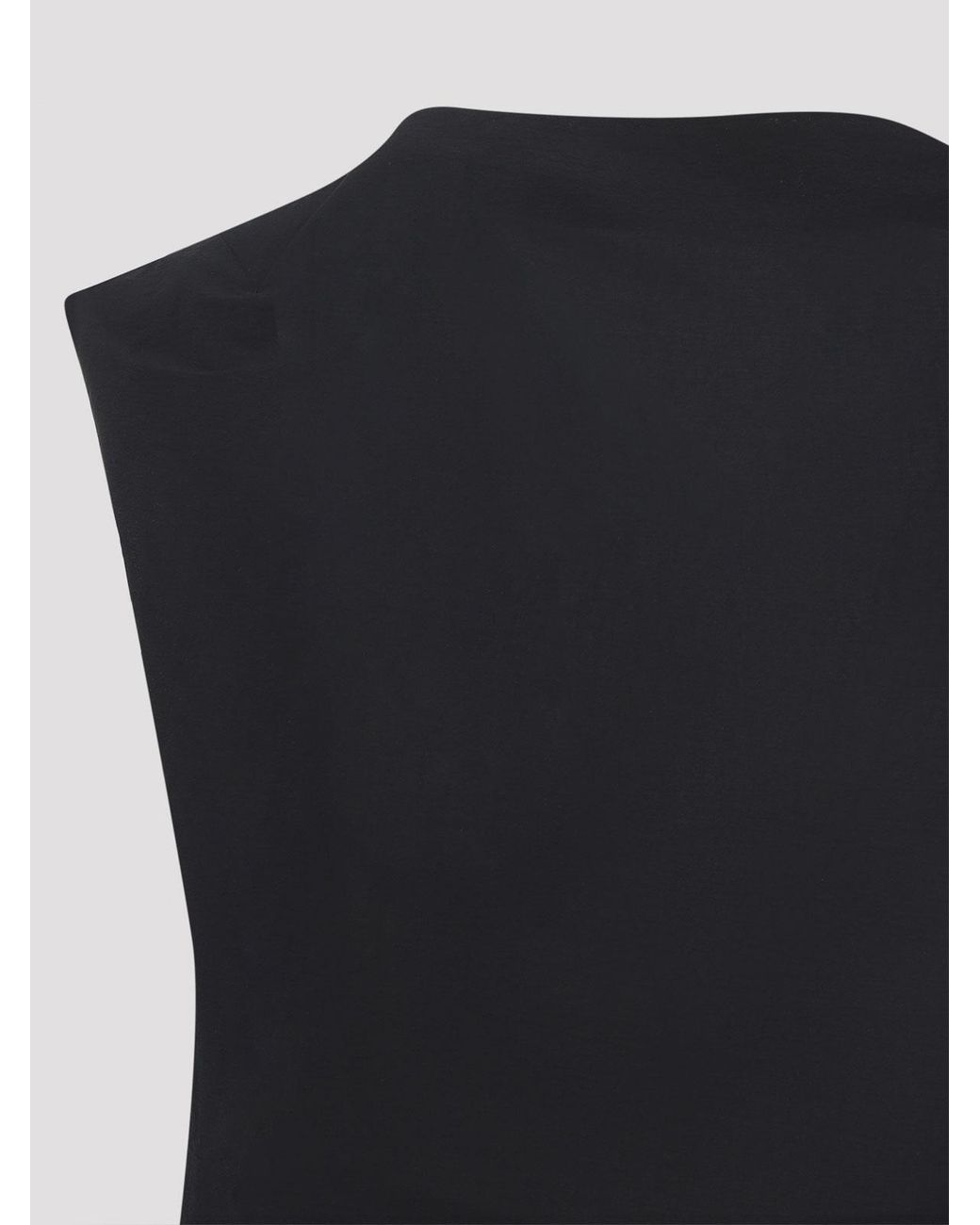 Jacquemus Black The Drap Midi Dress
