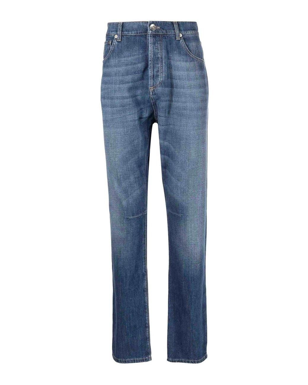 Brunello Cucinelli Blue Pants for men