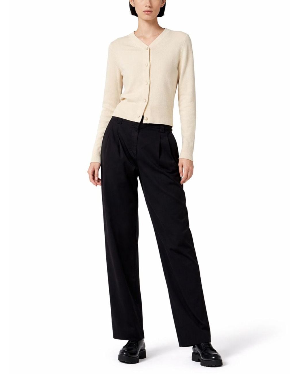 Paul Smith Black Cotton Tailored Pants