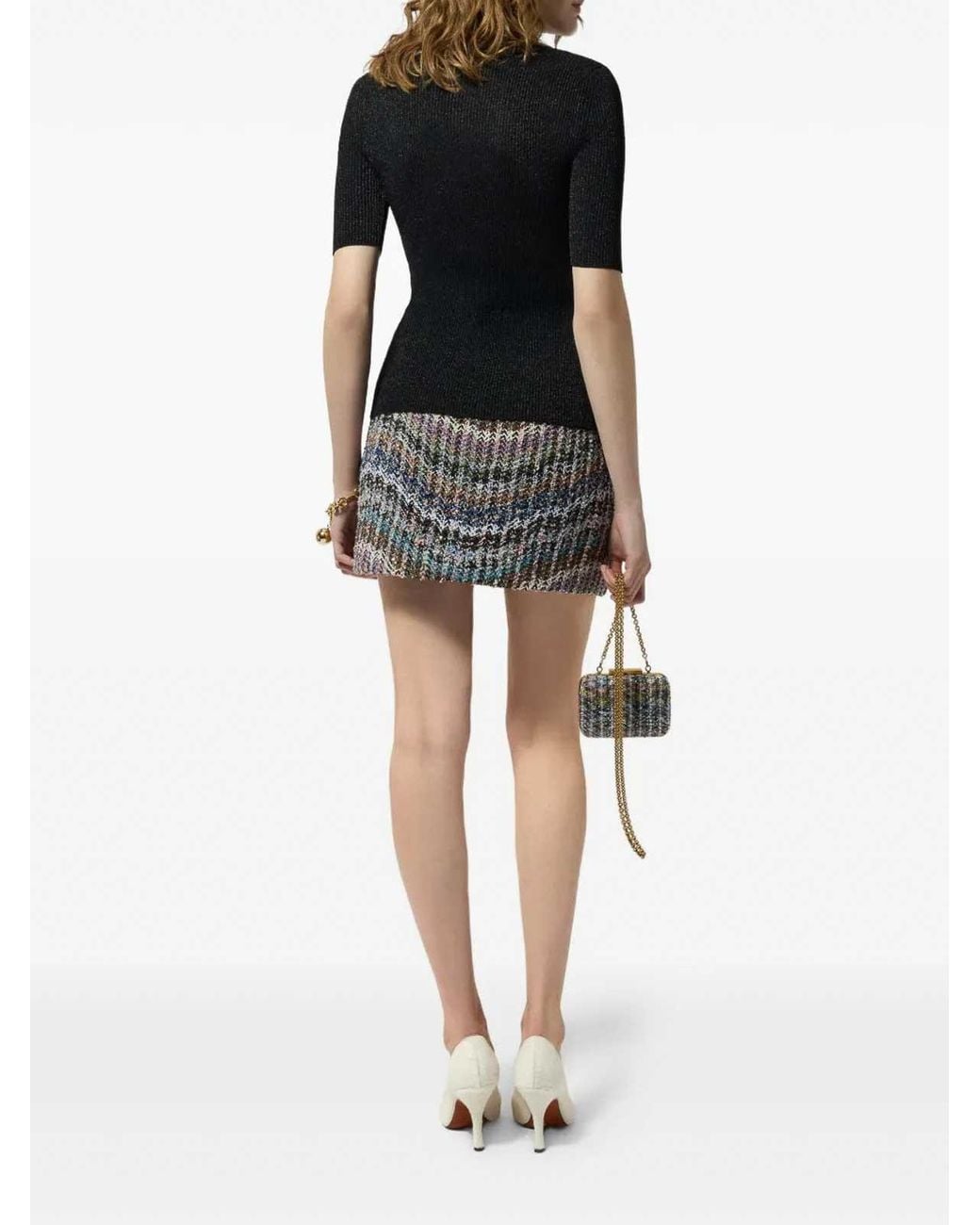 Missoni Gray Carpedoni Miniskirt