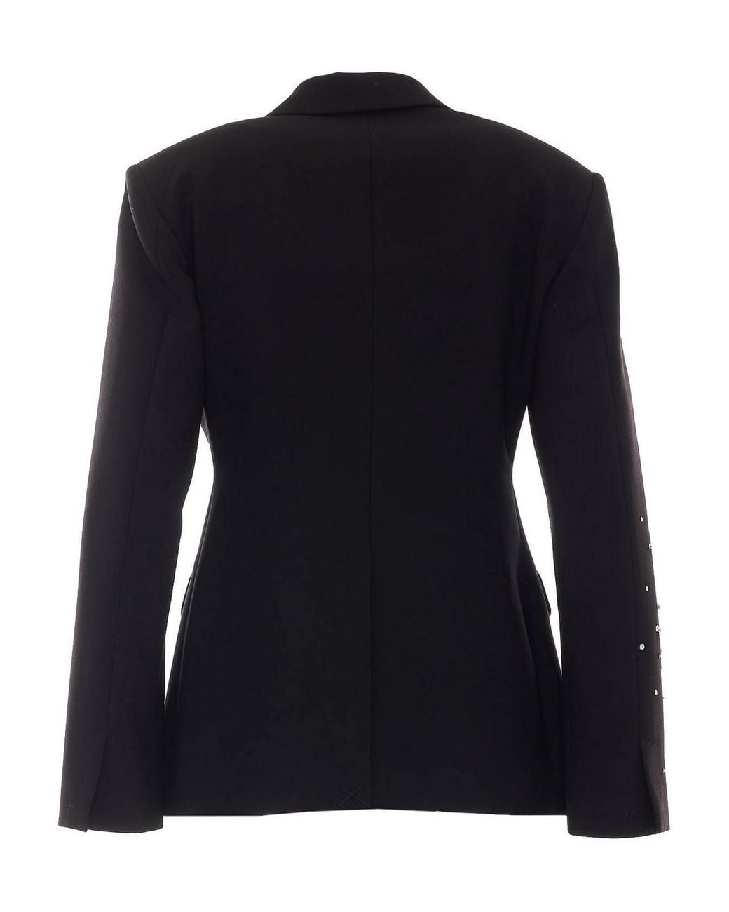 Des Phemmes Black Crystals Double Breasted Jacket