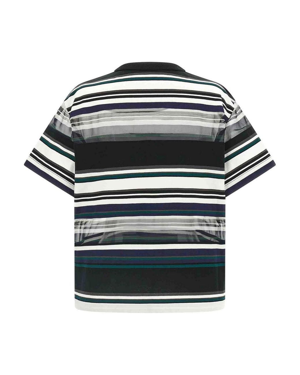 Sacai Black Organza Insert T-Shirt