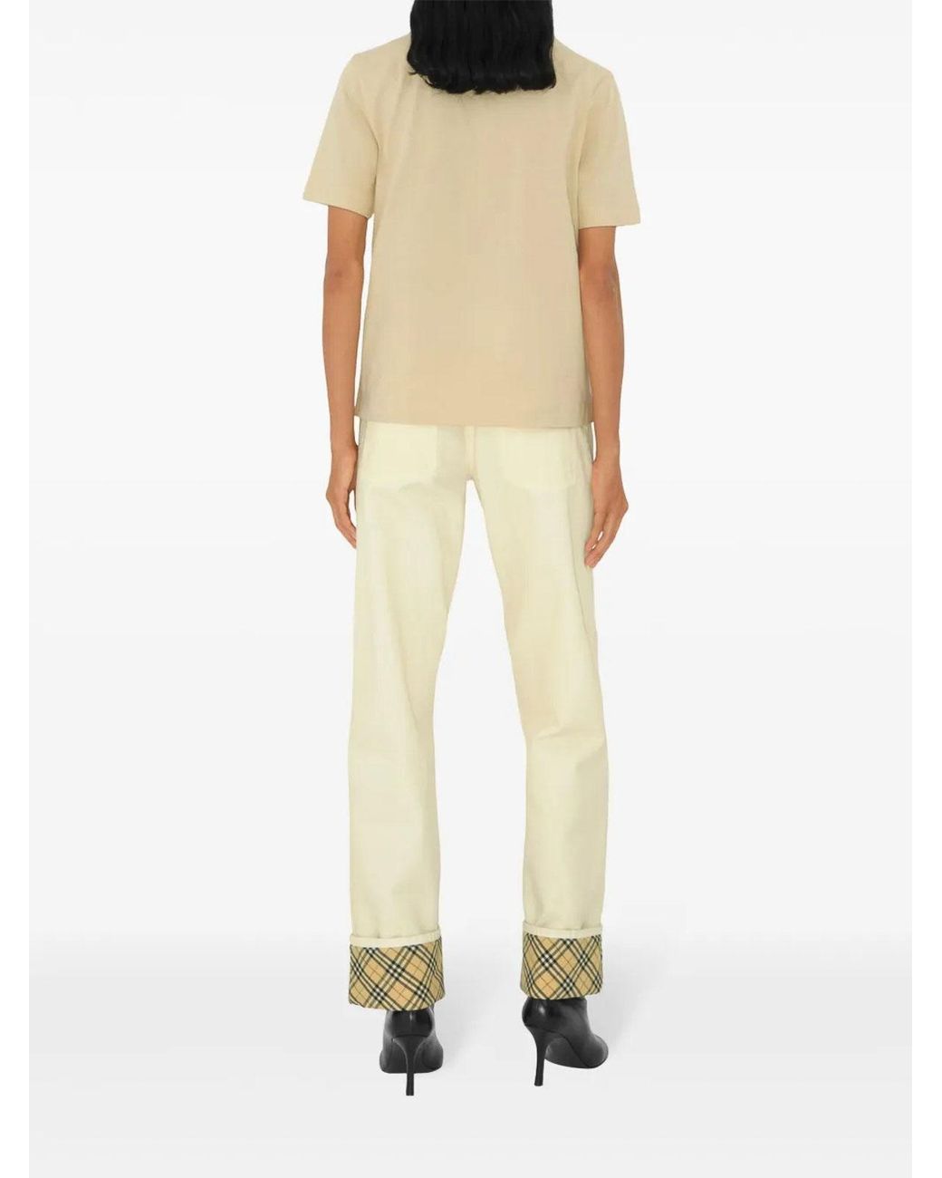 Burberry Natural Cotton T-Shirt