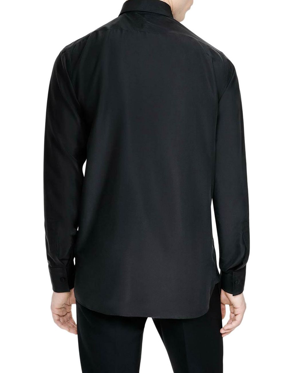 Tom Ford Blue Silk Charmeuse Shirt for men