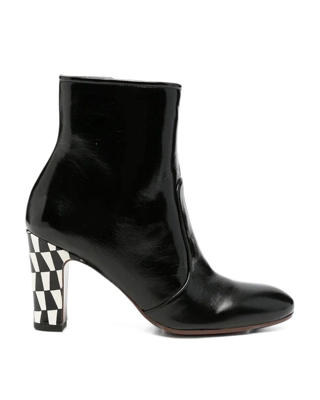 Chie Mihara Black Manel Leather Ankle Boots