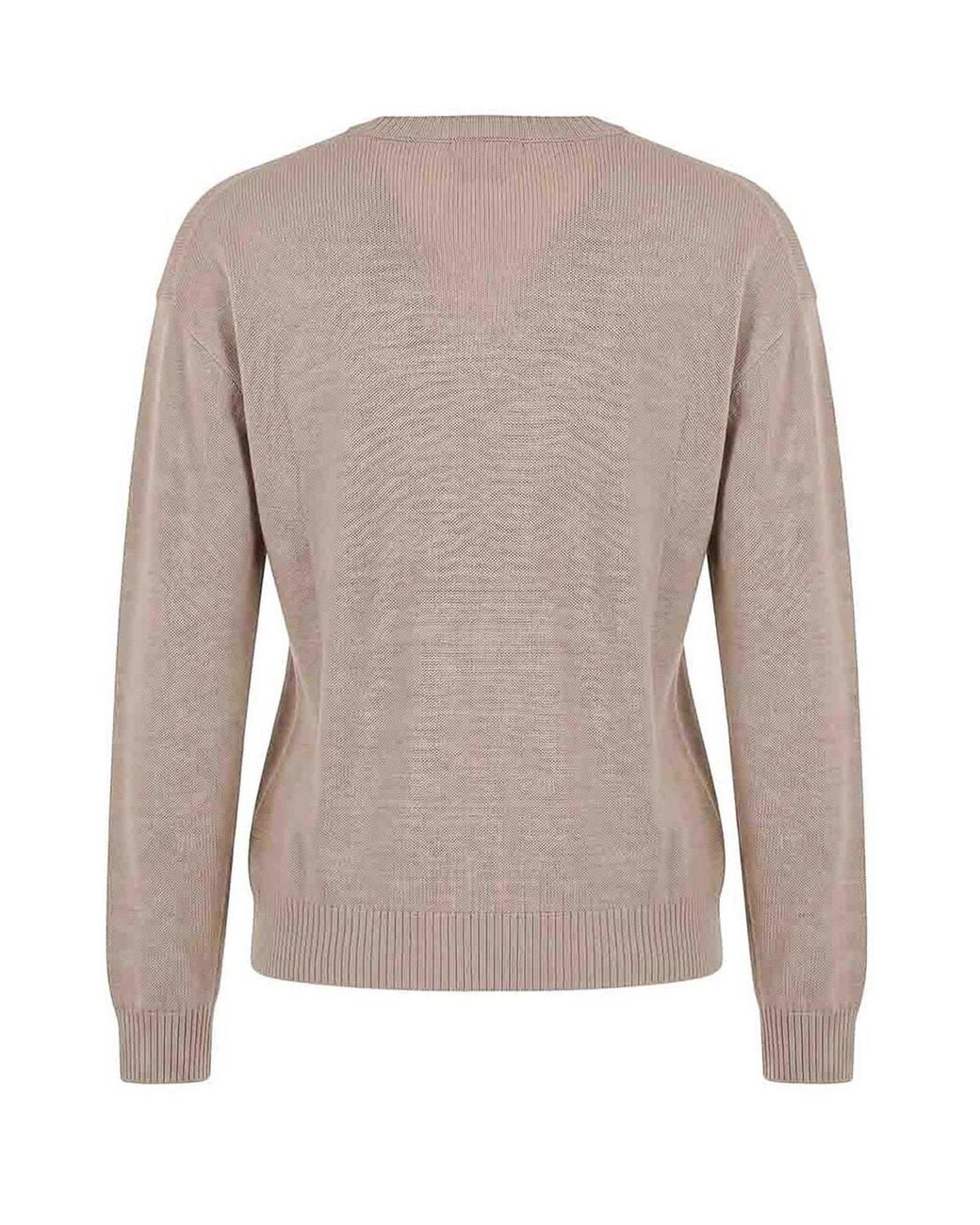 Drumohr Brown V-Neck Sweater