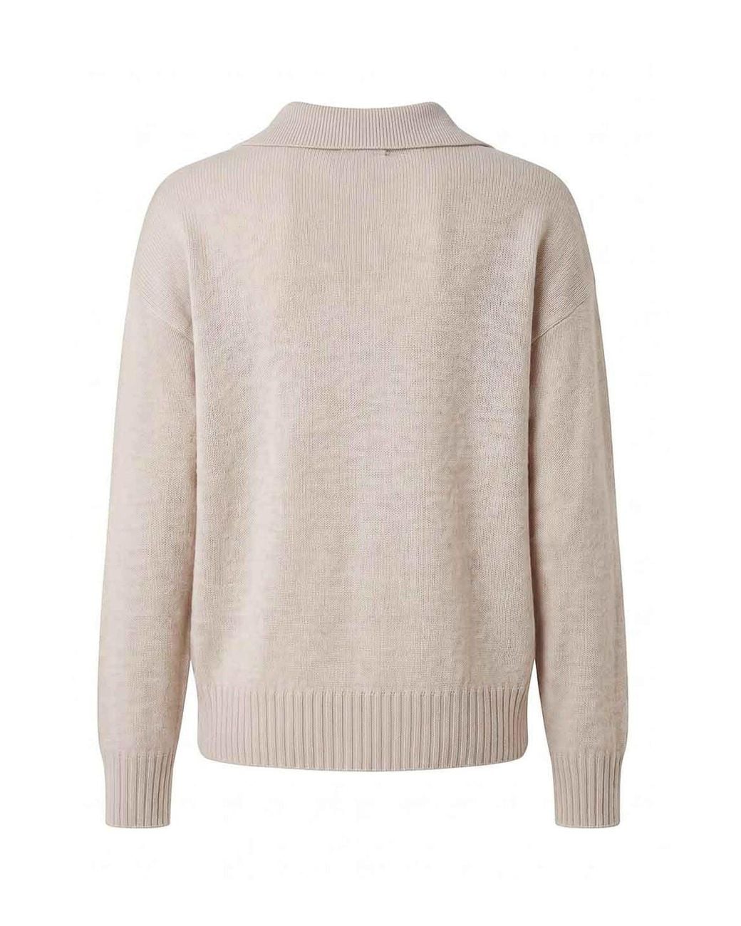 Drumohr Natural Polo Neck Sweater