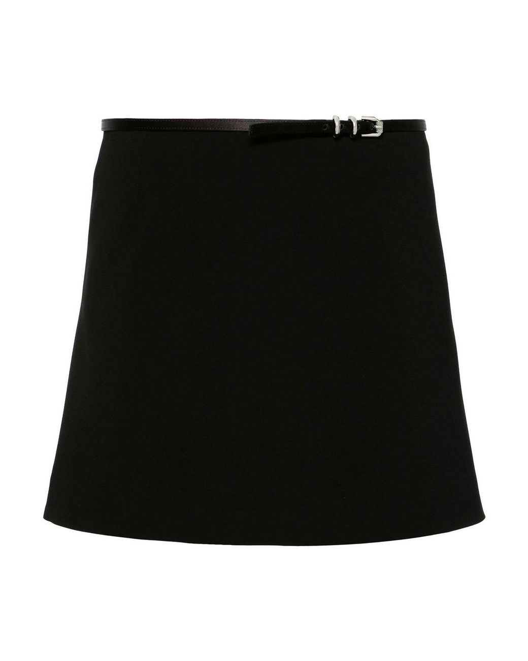 Givenchy Black Belted Wrap Skirt