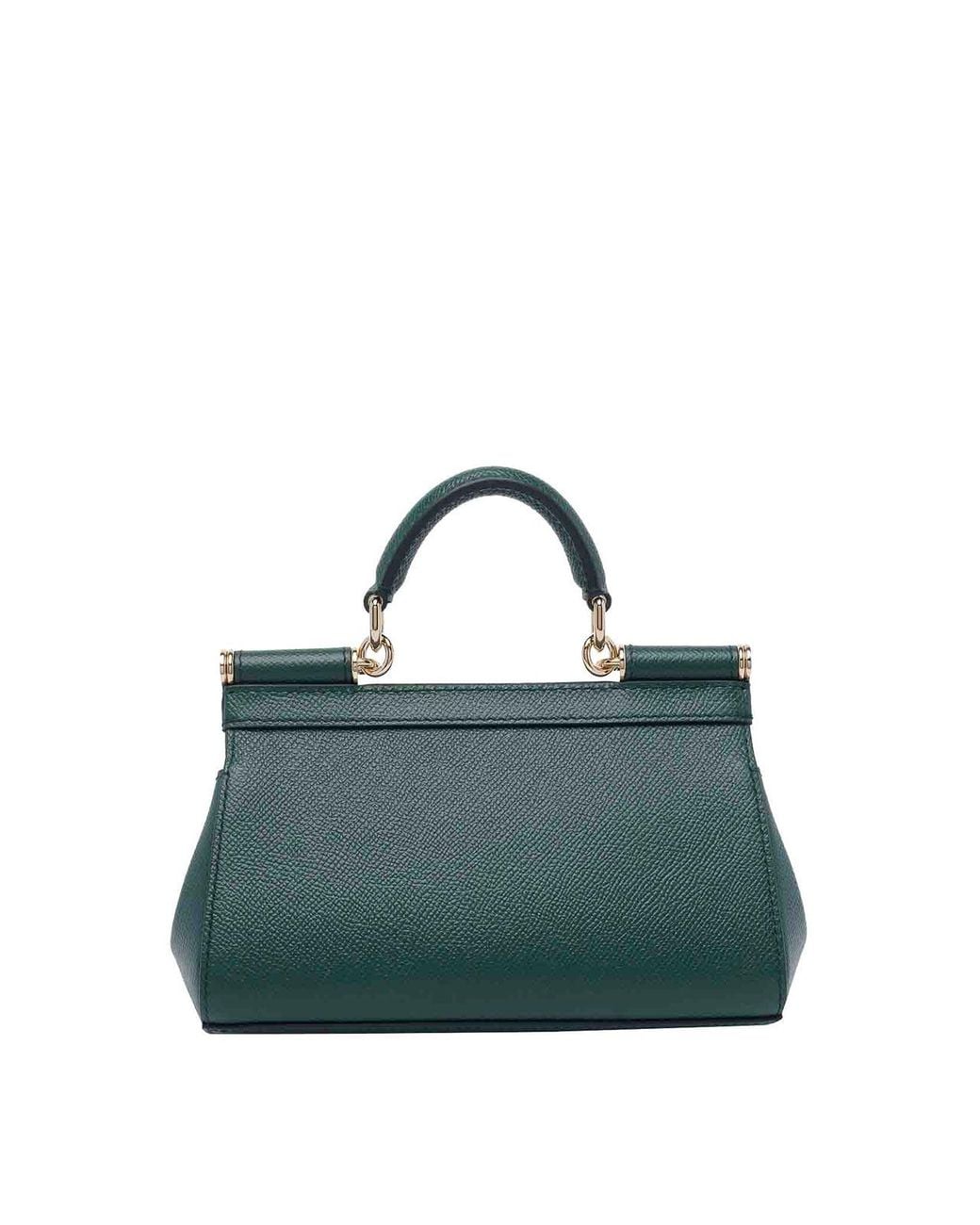 Dolce & Gabbana Green Dolce & Gabbana Small Sicily Handbag