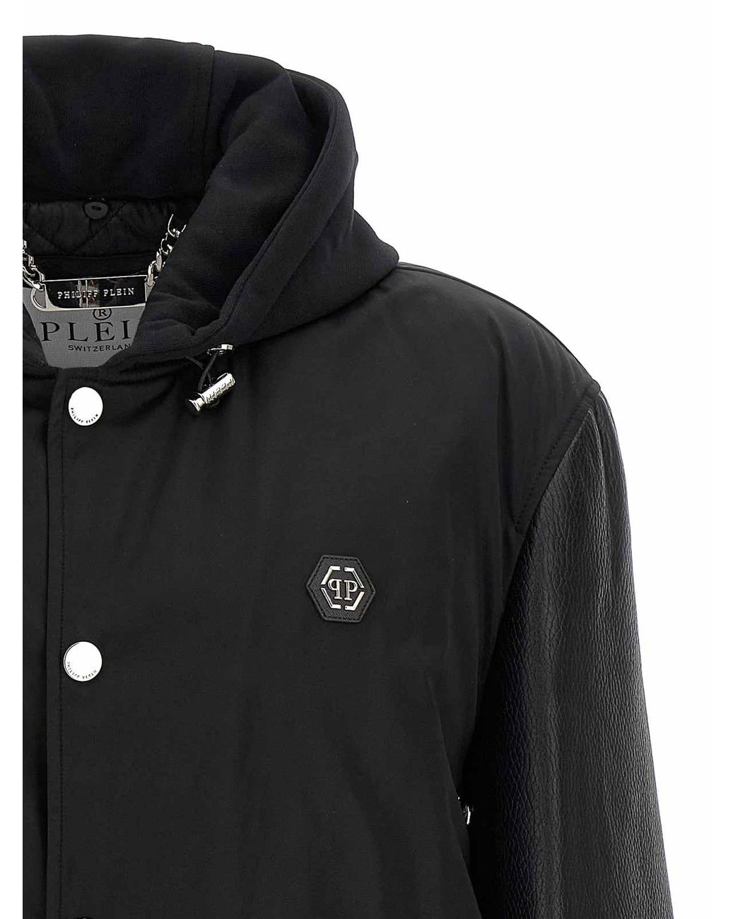 Philipp Plein Black Winter Jackets for men