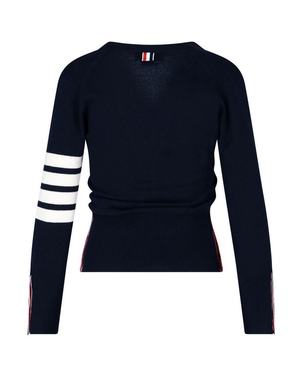 Thom Browne Blue 4-Bar Cashmere Cardigan