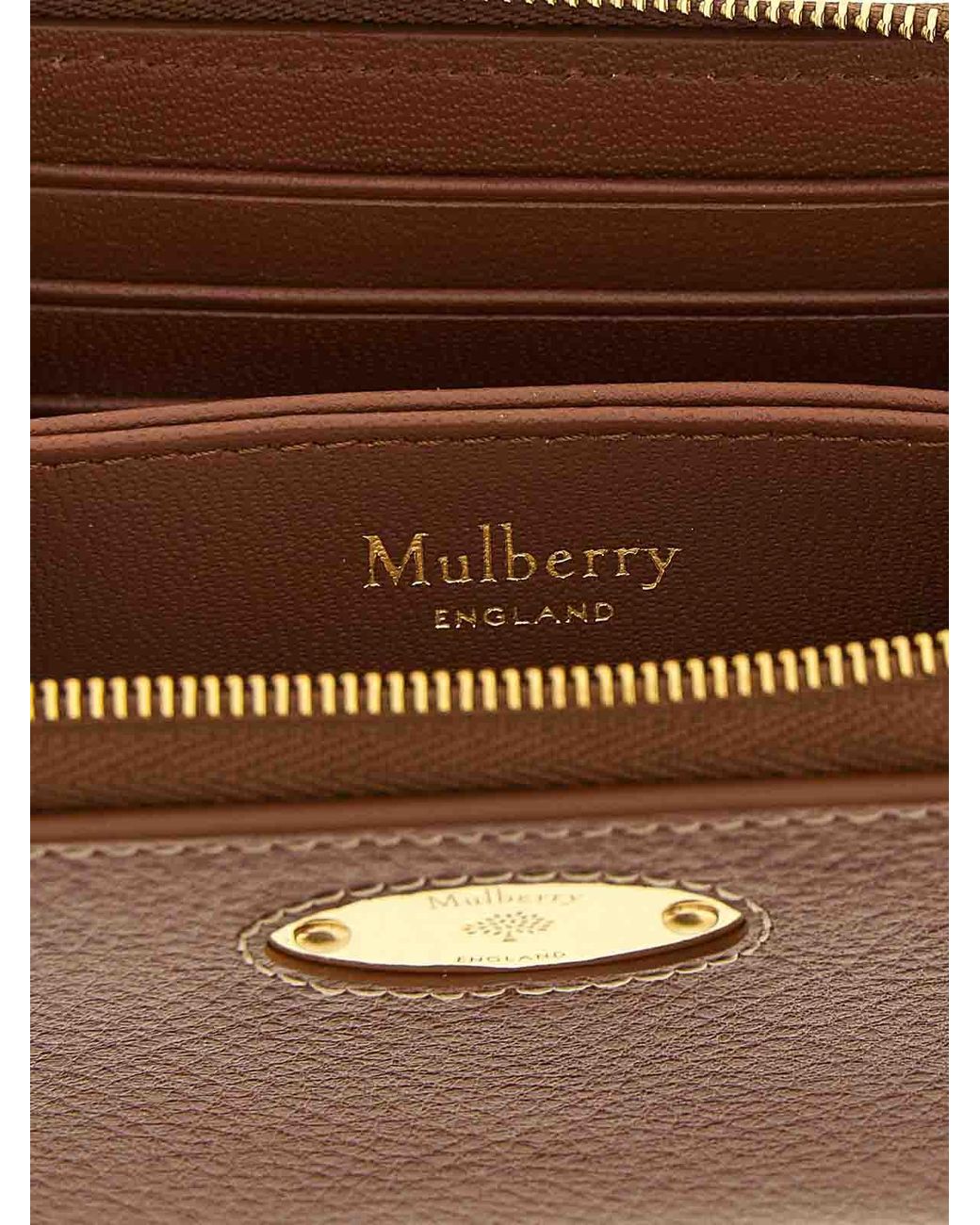 Mulberry Brown Zip Around Wallet