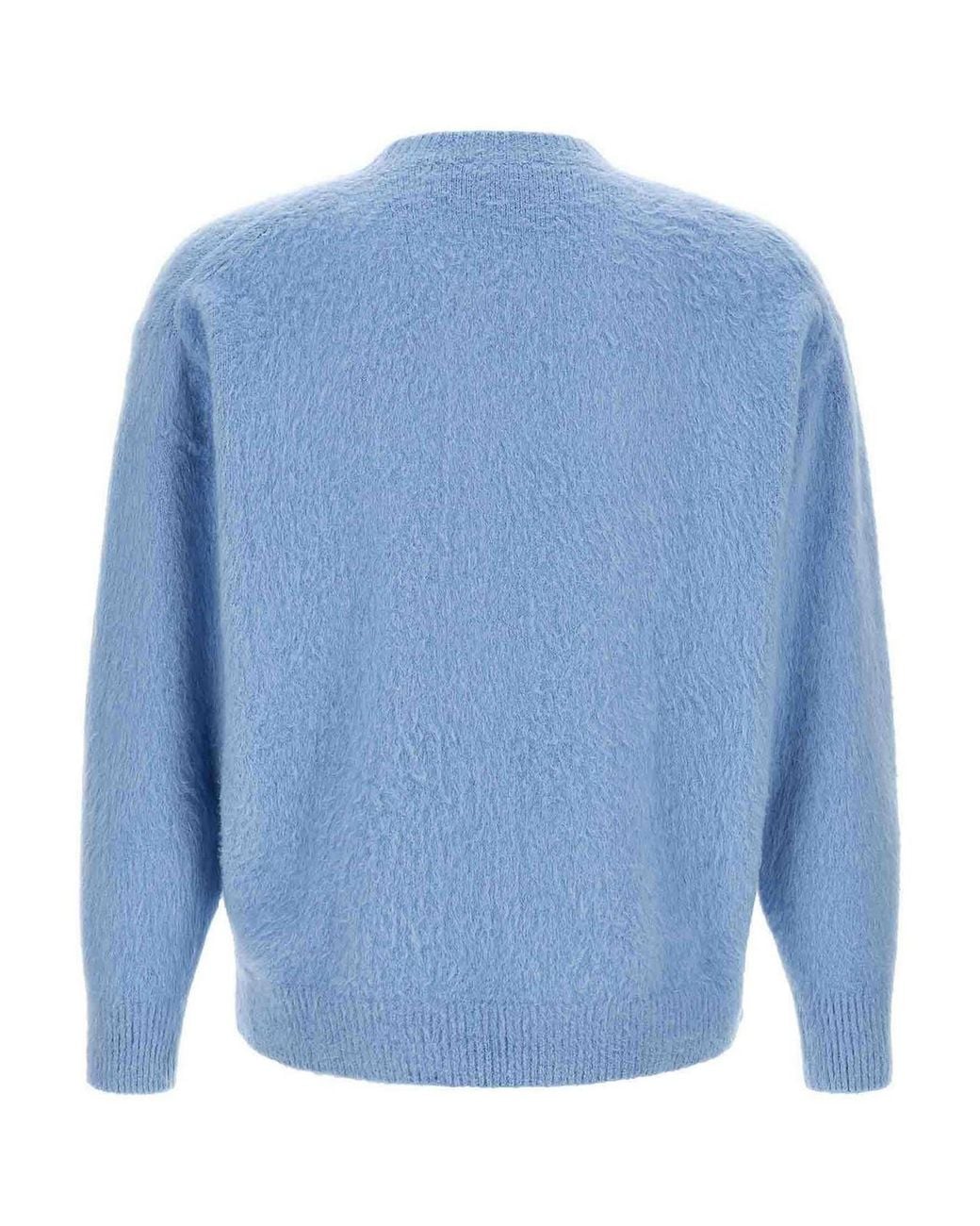 Roberto Collina Blue Crewneck Sweater for men