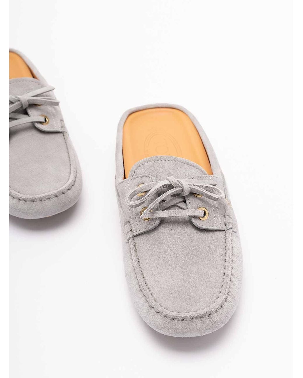 Tod's White Glove Gommino Loafers