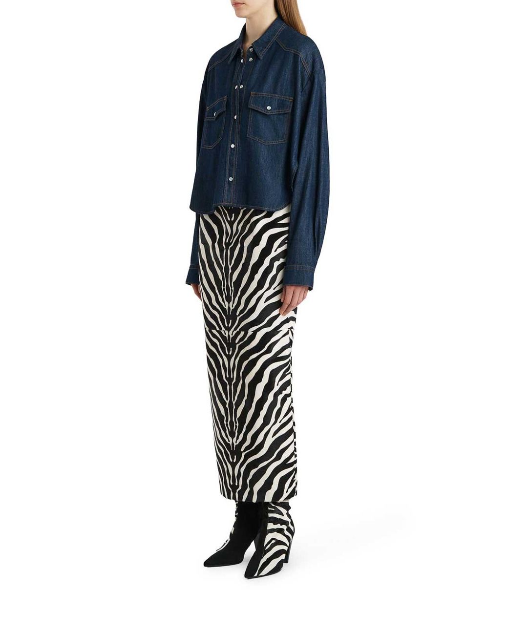 Khaite Blue Grenon Top