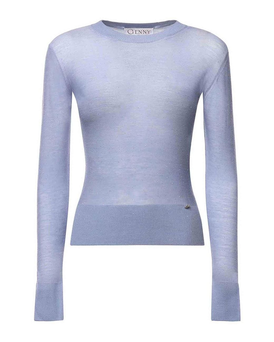 Genny Blue Wool Sweater