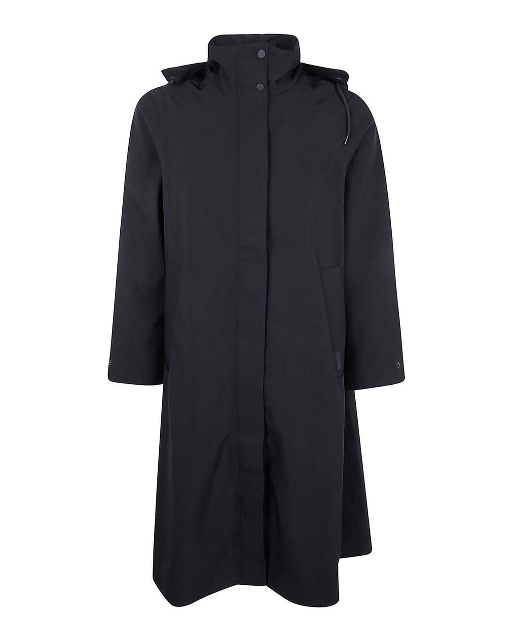 Rains Blue Suva Vision Softshell A-Line Hooded Raincoat for men