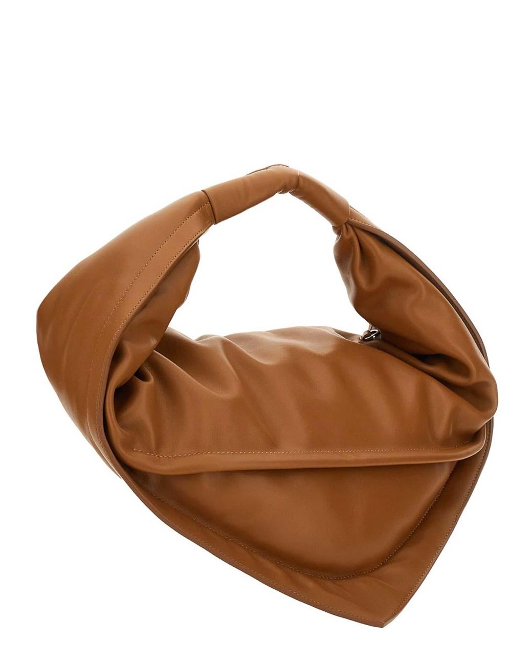 FEDERICO CINA Brown Tortellini Midi Bag