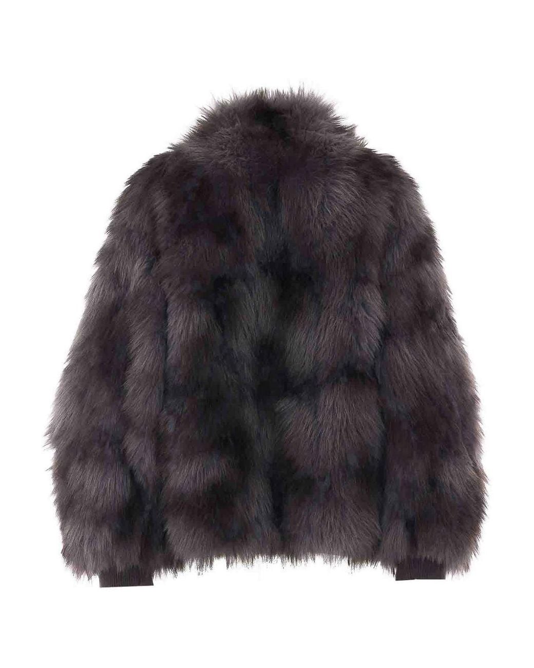 S.w.o.r.d 6.6.44 Gray Faux Fur Jacket