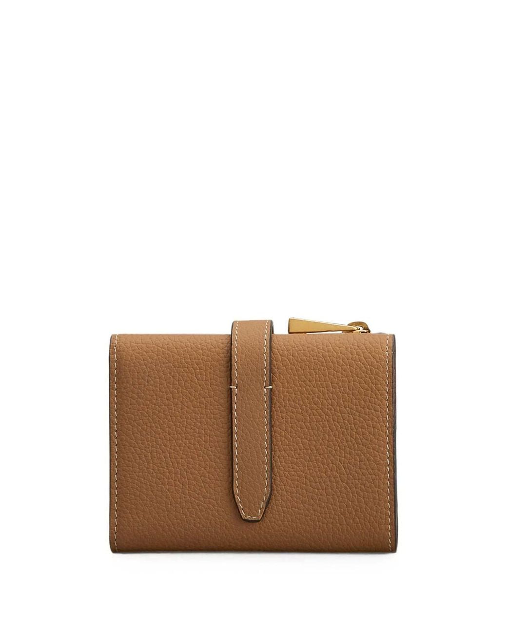 Tod's Brown Tri-Fold Leather Wallet