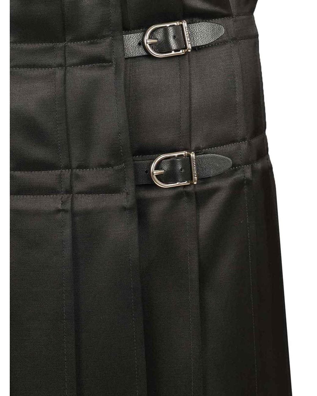DURAZZI MILANO Black Pleated Skirt