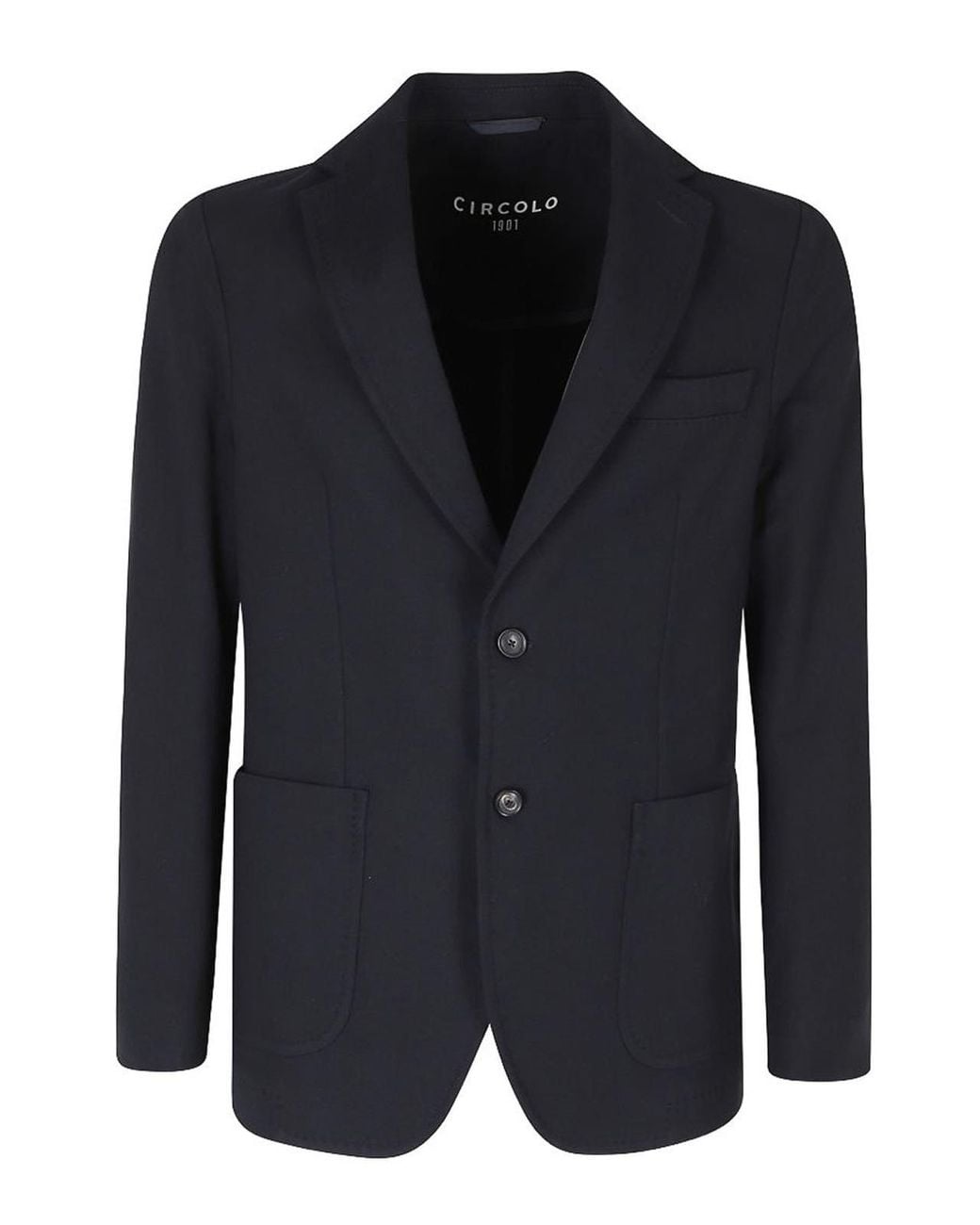 Circolo 1901 Black Light Fleece Blazer for men