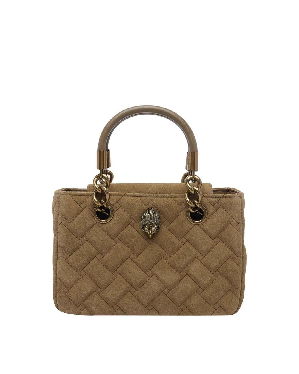 Kurt Geiger Metallic Kensington Square Handbag