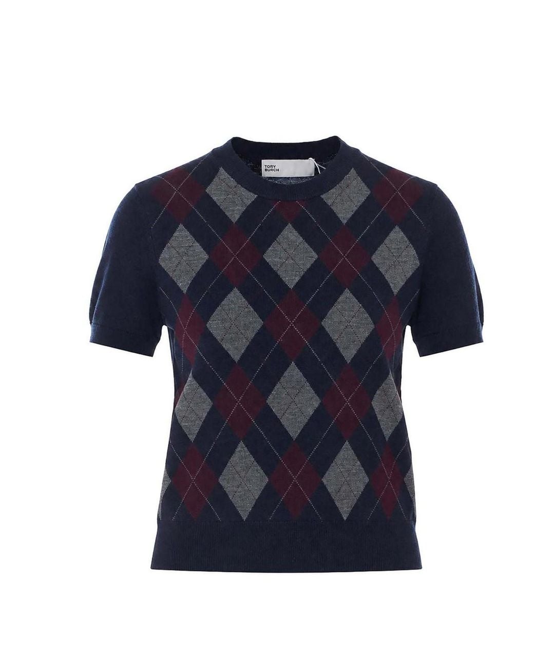 Tory Burch Blue Short Sleeves Sweater