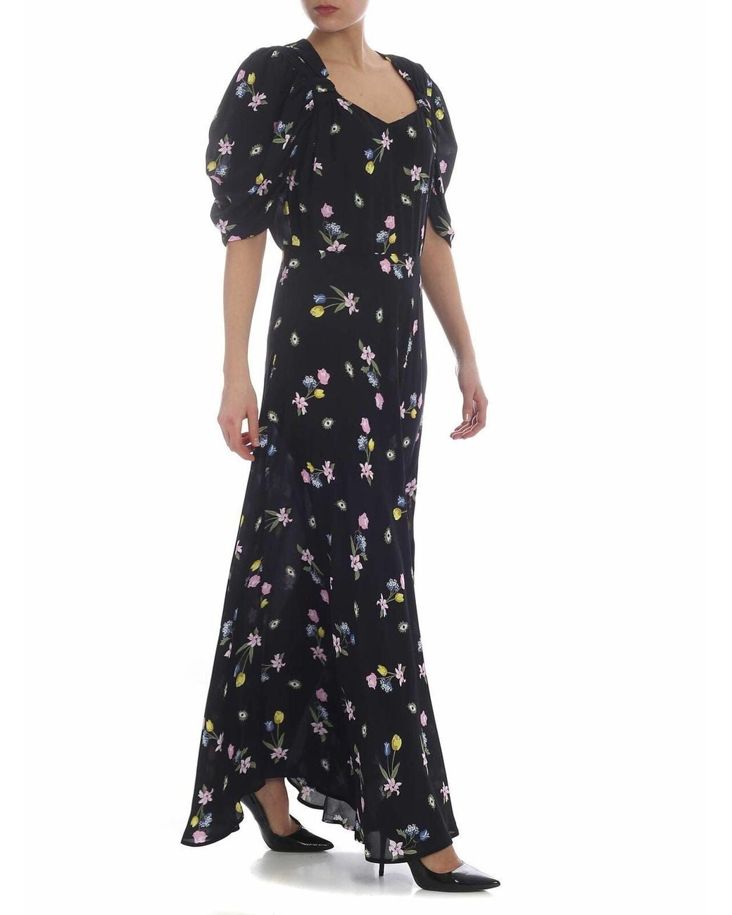 Vivetta Black Ischia Flower Dress