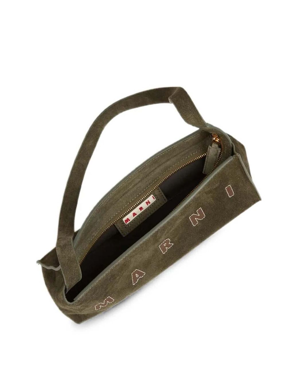 Marni Metallic Museo Hobo Pochette Coated