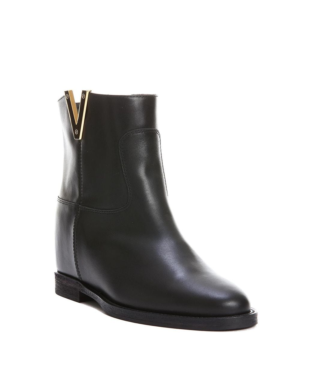 Via Roma 15 Black Slip-On Booties
