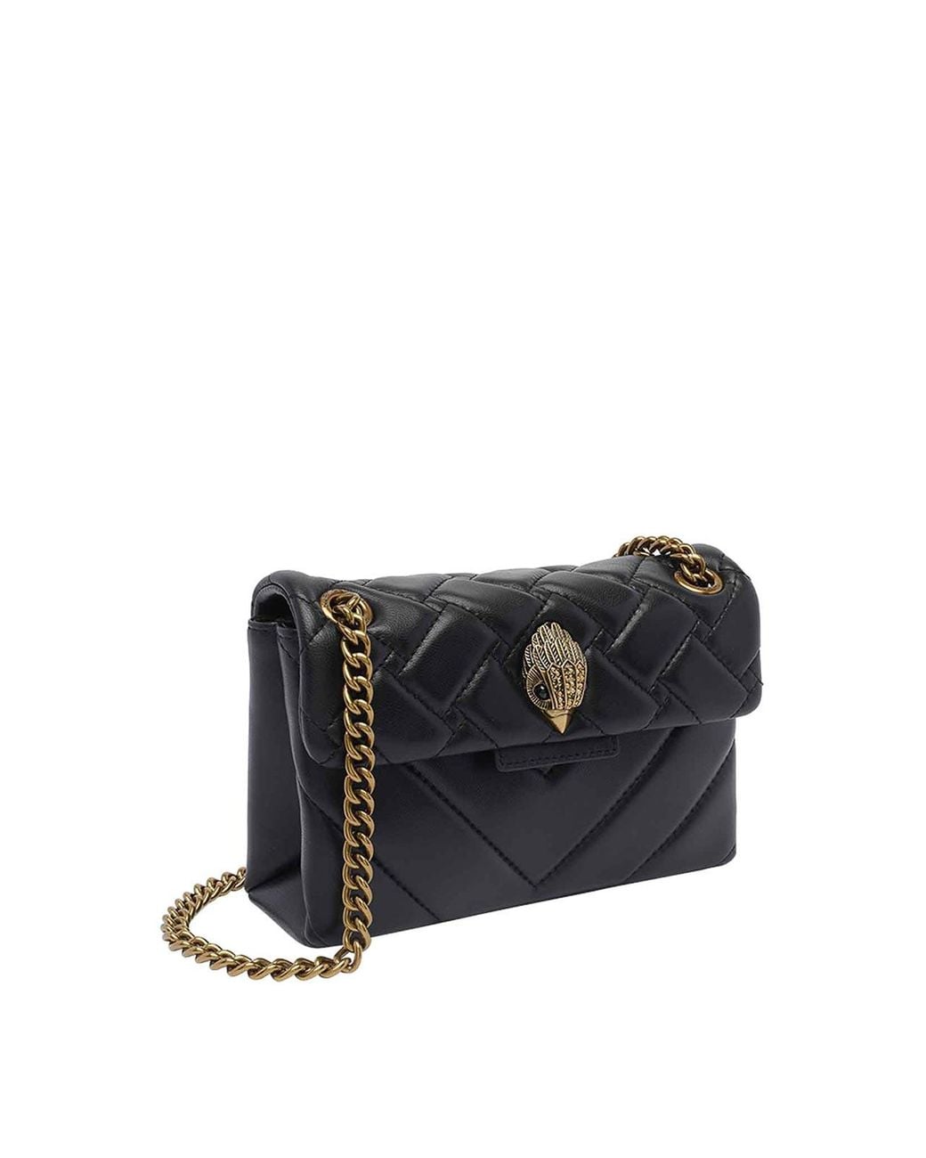 Kurt Geiger Black Mini Kensington Shoulder Bag
