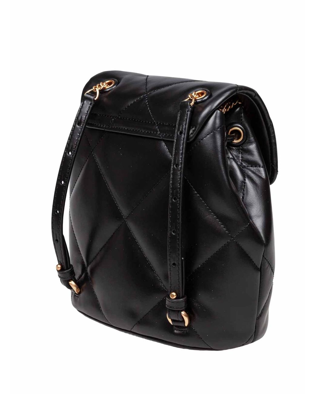 Tory Burch Black Mini Kira Diamond Backpack