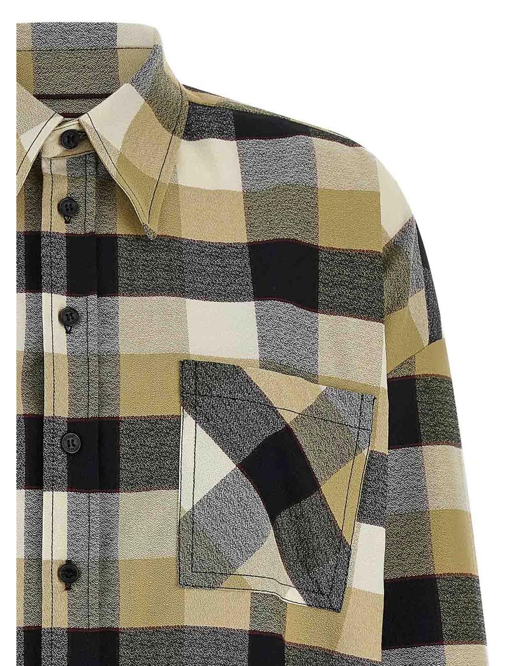 Missoni Gray Check Pattern Shirt
