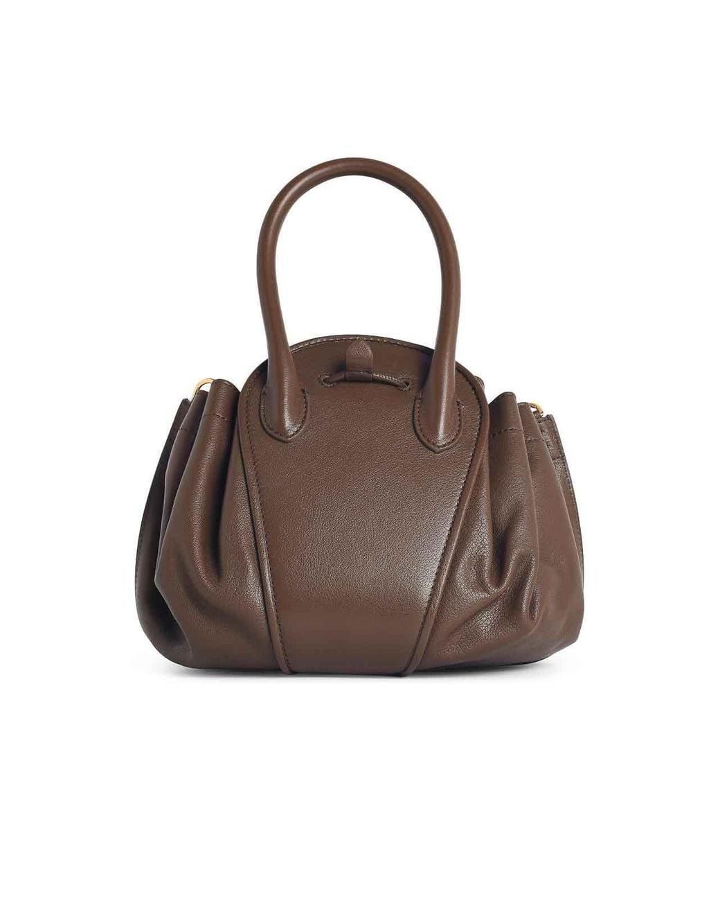 Marni Brown Small 'Tulipea' Leather Bag