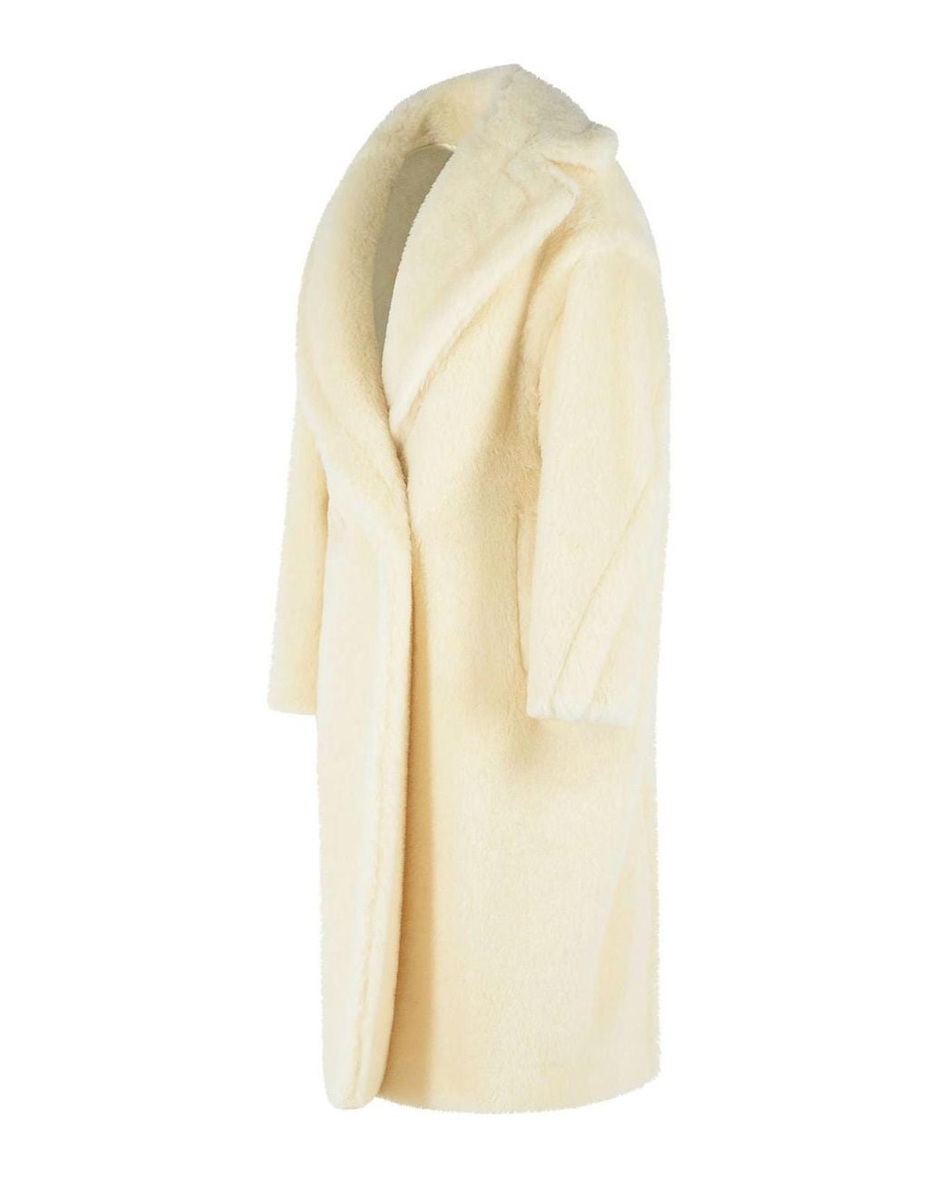 Max Mara Natural Tedgirl Alpaca And Wool Coat