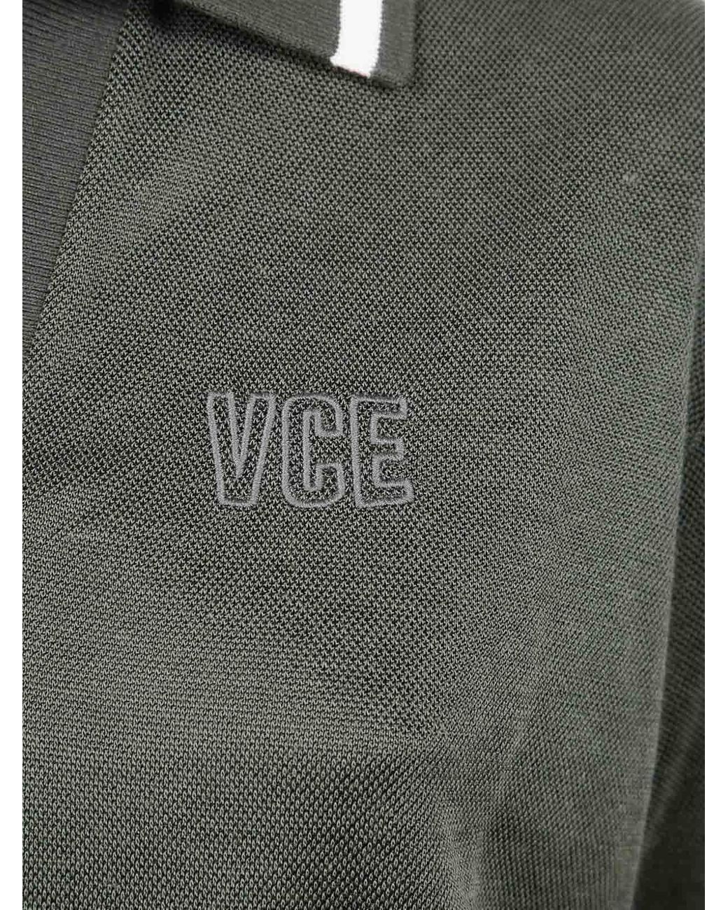 Golden Goose Deluxe Brand Gray Cotton Cropped Polo Shirt