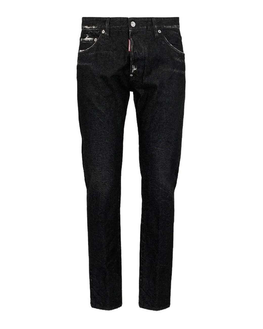 DSquared² Black Pants 5 Pockets for men