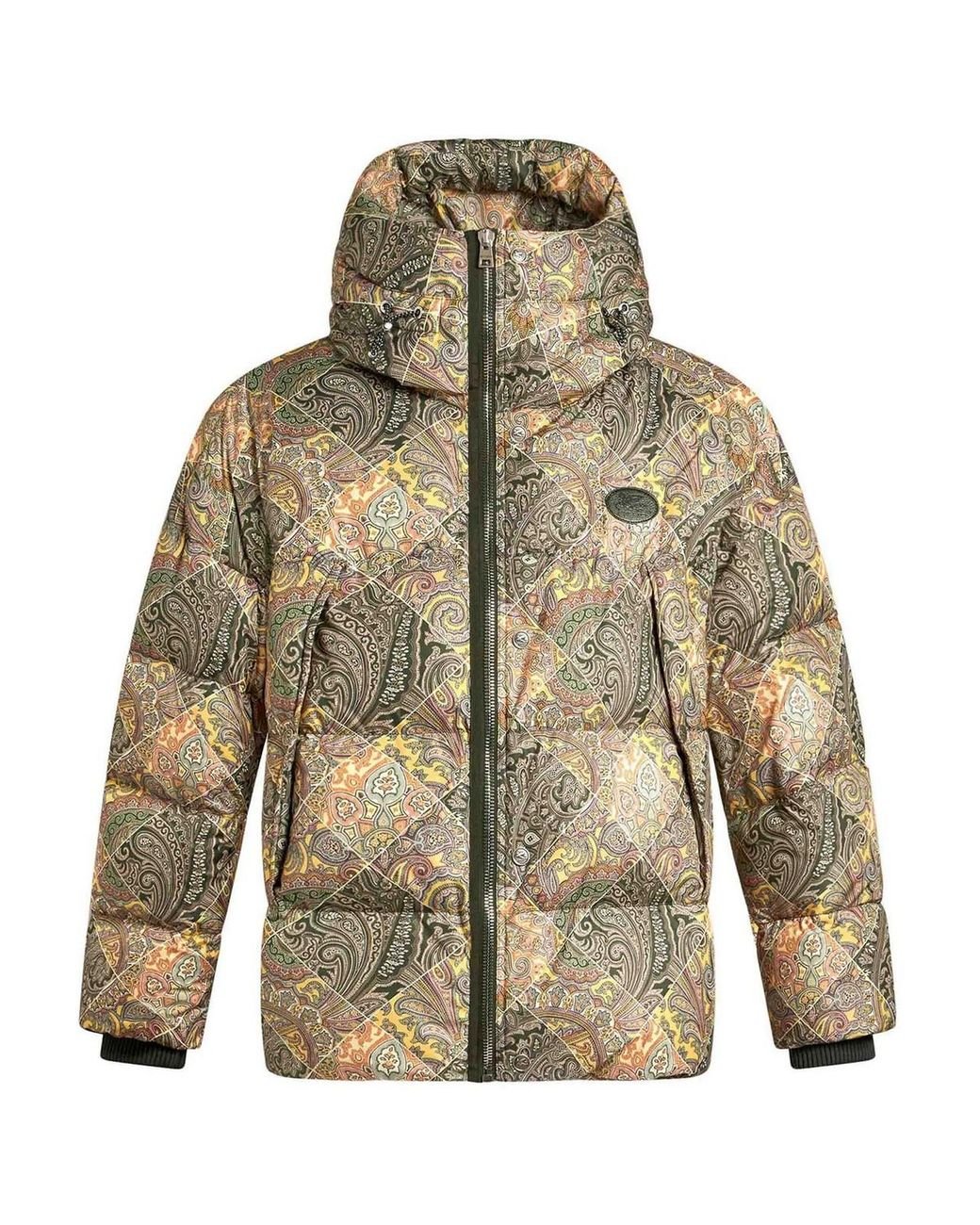 Paisley puffer jacket sale