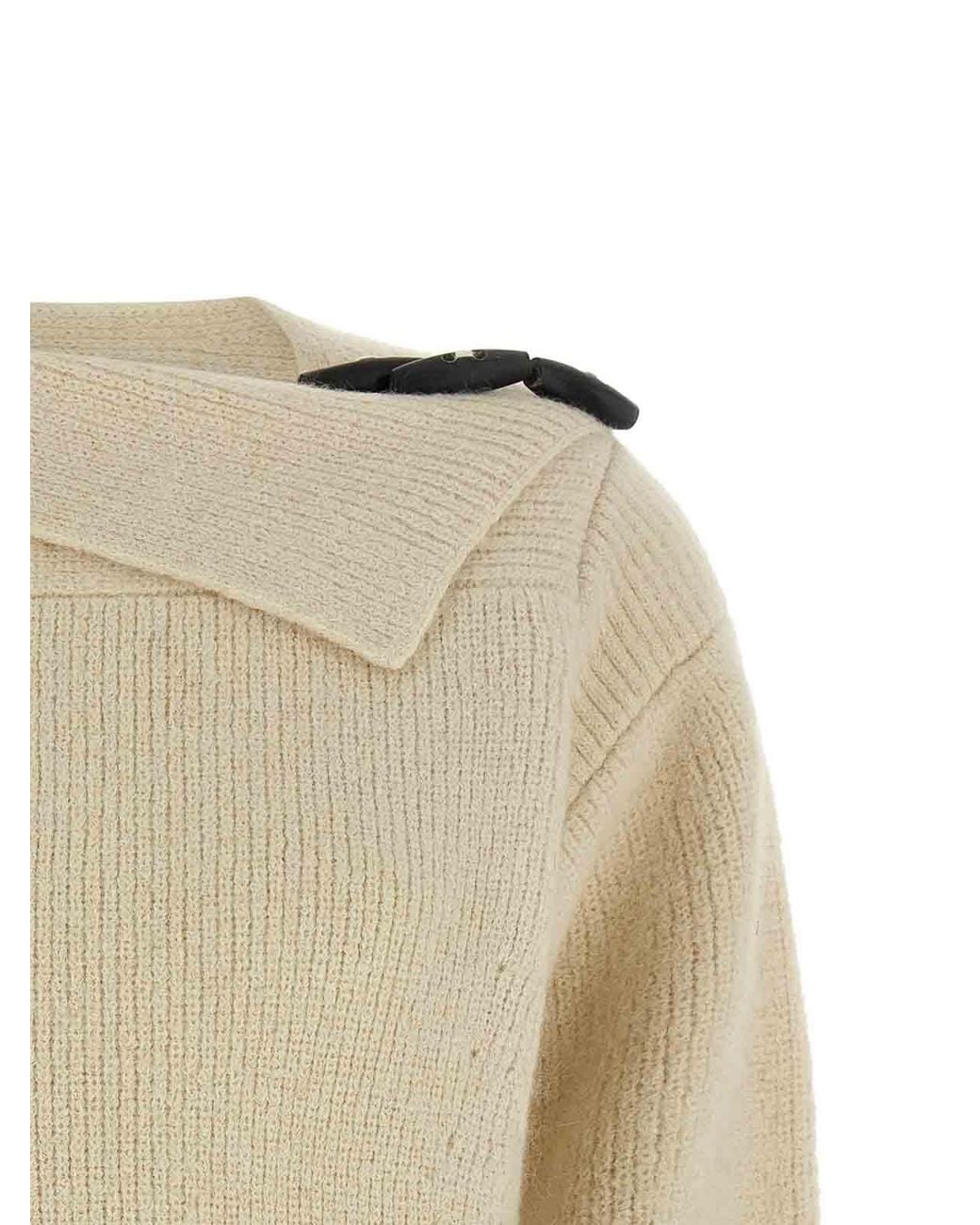 Isabel Marant Natural Thais Sweater With Alamari