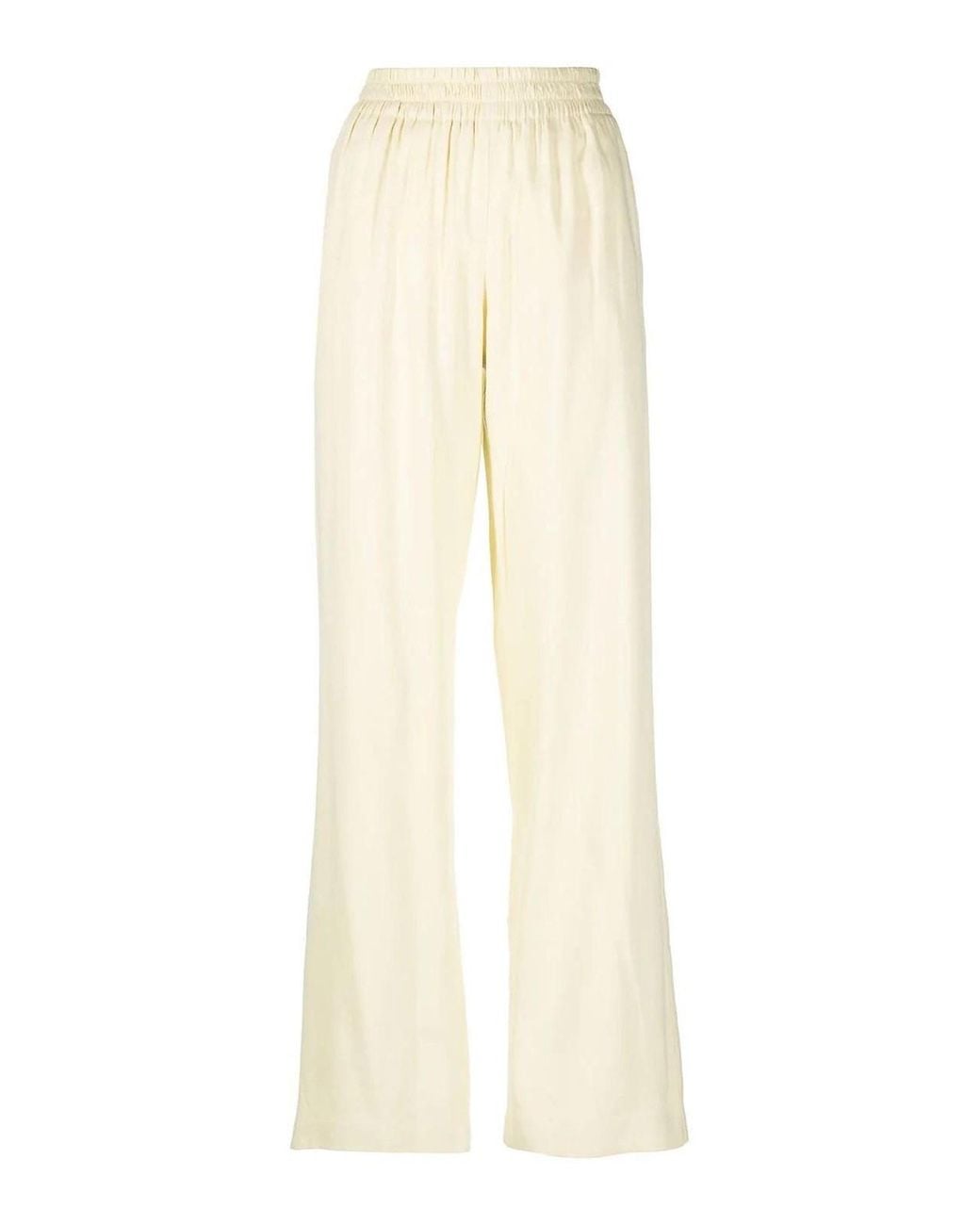 Golden Goose Deluxe Brand White Brittany Wide-Leg Trousers